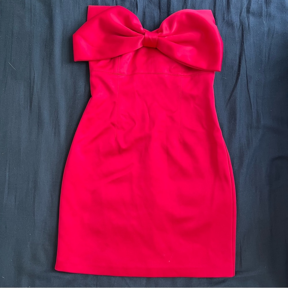 HOT PINK PARIS HILTON INSPIRED BOW DRESS